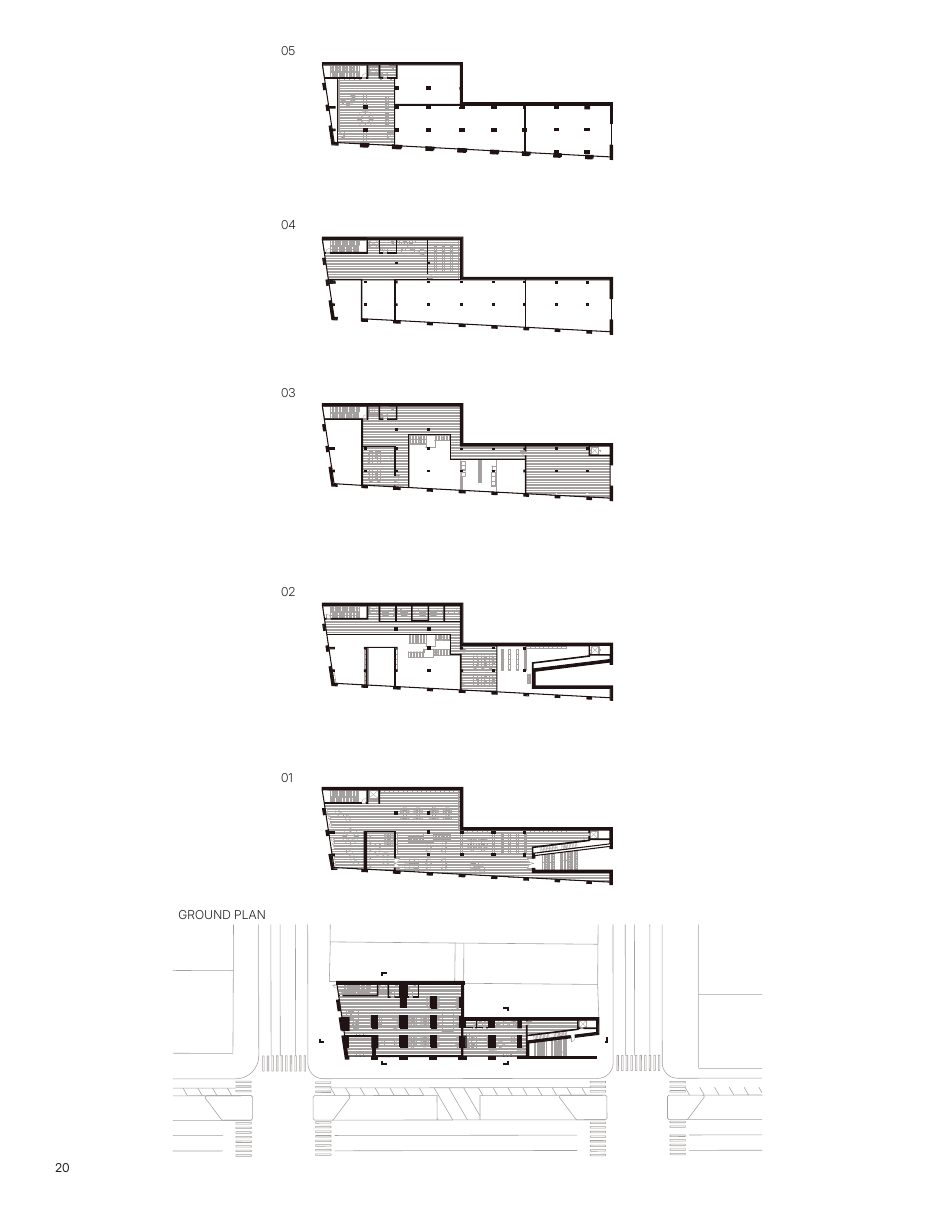 Ground plan and floor stack