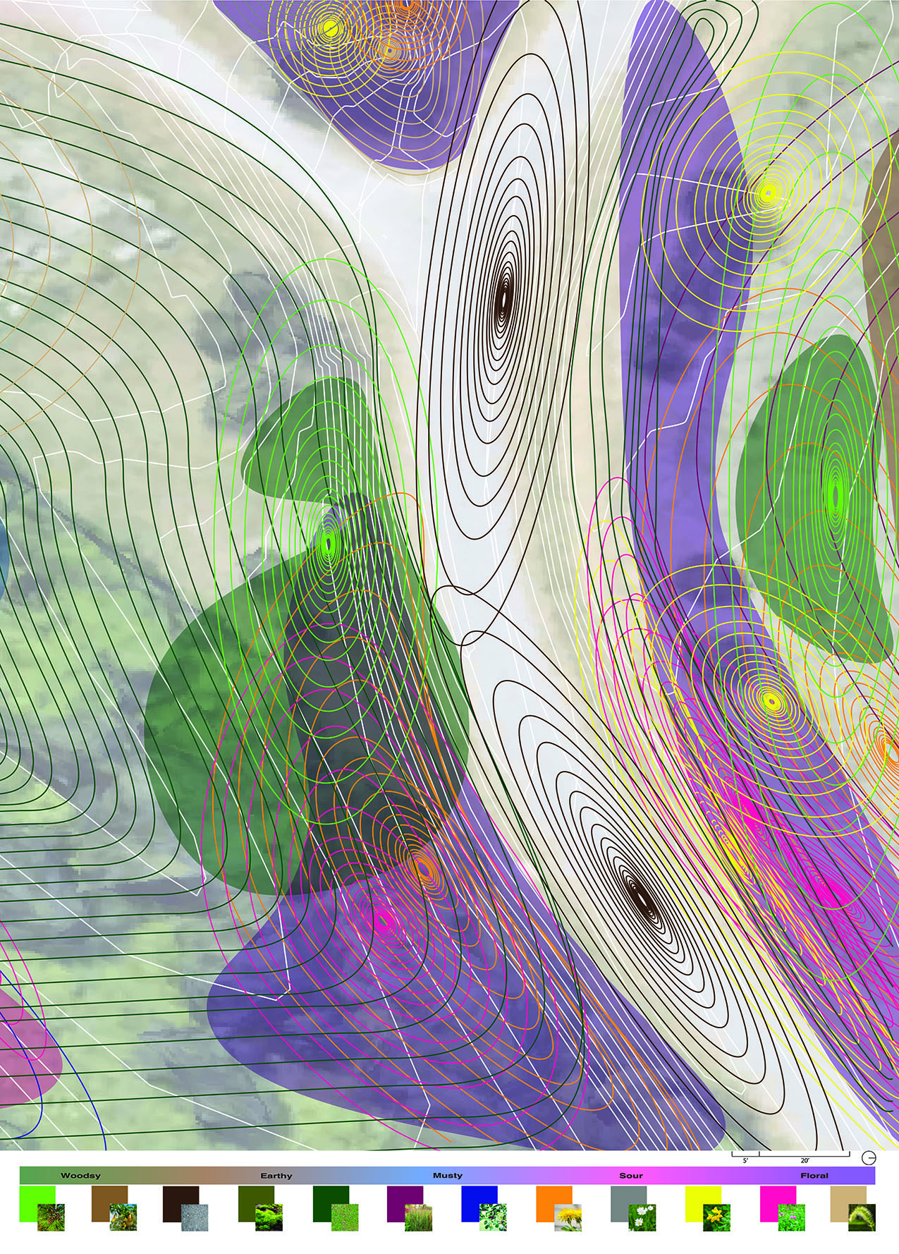 Aroma mapping site analysis for the Aroma Museum